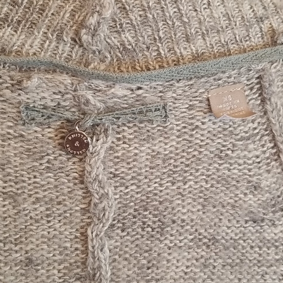 KNITTED & KNOTTED grey cotton/alpaca sweater - Picture 6 of 6